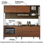 Cozinha Compacta Com Balcão Pop Kappesberg - Jacarandá/terrac