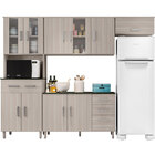 Cozinha Compacta Com Balcão Vitória 11 Portas Rovere - Poliman