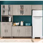 Cozinha Compacta Com Balcão Vitória 11 Portas Rovere - Poliman