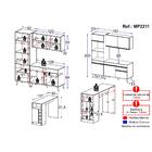 Cozinha Compacta Com Bancada Americana/mesa Veneza Multimóvei