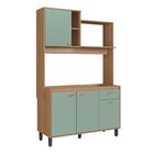 Cozinha Compacta Com Espaço Para Microondas 4 Portas 1 Gaveta