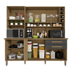 Cozinha Compacta Com Espelho 6 Portas 2 Gavetas Alexia Imop M