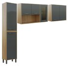 Cozinha Compacta Com Paneleiro Simples Aéreo De 2 Portas E Aé