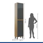 Cozinha Compacta Com Paneleiro Simples Balcão E Aéreo Com Det