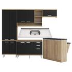 Cozinha Compacta Com Pia Inox E Bancada 6 Peças Sicília Multi