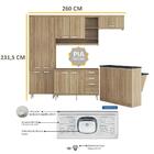 Cozinha Compacta Com Pia Inox E Bancada 6 Peças Sicília Multi