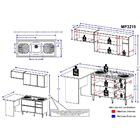 Cozinha Compacta Com Pia Inox E Mesa 5 Peças Calábria Multimó