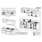 Cozinha Compacta Com Pia Inox E Rodapé 7 Peças Calábria Multi