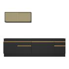 Cozinha Compacta Com Rodapé Veneza Multimóveis Mp2112 Com Arm