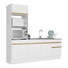 Cozinha Compacta Com Rodapé Veneza Multimóveis Mp2113 Com Arm