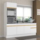 Cozinha Compacta Com Rodapé Veneza Multimóveis Mp2113 Com Arm