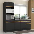 Cozinha Compacta Com Rodapé Veneza Multimóveis Mp2113 Com Arm