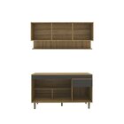 Cozinha Compacta Com Tampo 2 Peças 1 Aéreo 1 Balcão New York