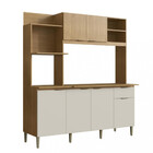 Cozinha Compacta Com Tampo 6 Portas 1 Gaveta Dália New Cadorin