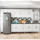 Cozinha Compacta Com Tampo 7 Peças Suíça - Poliman - Branco