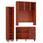 Cozinha Compacta Com Tampo Md3 Madeira Maciça Bronze Fnt