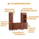 Cozinha Compacta Com Tampo Md4 Madeira Maciça Bronze Fnt