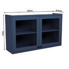 Cozinha Compacta Com Vidro 3 Peças 6 Portas 3 Gavetas Sevilha