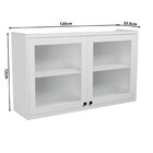 Cozinha Compacta Com Vidro 3 Peças 6 Portas 3 Gavetas Sevilha