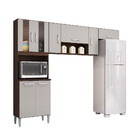 Cozinha Compacta Com Vidro 8 Portas Lavínia Poquema