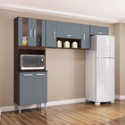 Cozinha Compacta Com Vidro 8 Portas Lavínia Poquema