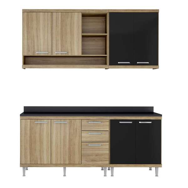 Cozinha Compacta Completa Multimóveis Com 4 Peças Sicília 581