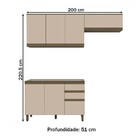 Cozinha Compacta Connect 7 Portas 2 Gavetas 100% Mdf Duna/cri