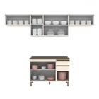 Cozinha Compacta Connect 8 Portas 2 Gavetas 100% Mdf Off Whit