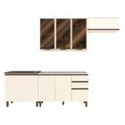 Cozinha Compacta Connect 9 Portas 2 Gavetas Com Vidro 100% Md