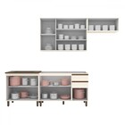 Cozinha Compacta Connect 9 Portas 2 Gavetas Com Vidro 100% Md