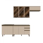 Cozinha Compacta Connect 9 Portas 2 Gavetas Com Vidro 100% Md