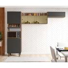 Cozinha Compacta Cuiabá Carvalho Grafite