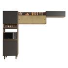 Cozinha Compacta Cuiabá Carvalho Grafite