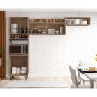 Cozinha Compacta Cuiabá Carvalho Grafite