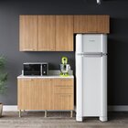 Cozinha Compacta Dália 200cm 3 Peças, 6 Portas E 3 Gavetas Co