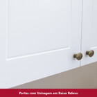 Cozinha Compacta De 04 Peças Com Aéreo De Vidro Nova York Henn