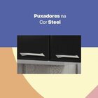 Cozinha Compacta De Aço 3 Peças Topázio Smart Telasul Branco