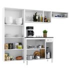 Cozinha Compacta De Aço 4 Peças Topázio Smart Telasul Branco