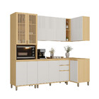 Cozinha Compacta De Canto 100 Mdf 5 Peças Com Tampo E Espaço