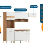 Cozinha Compacta Demóbile Dama Com Balcão - Nicho Para Micro-