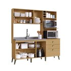 Cozinha Compacta Donna 8 Portas 2 Gavetas Com Nichos E Com Es