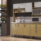 Cozinha Compacta Donna 8 Portas 2 Gavetas Com Nichos E Com Es