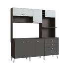 Cozinha Compacta Donna 8 Pt 2 Gv Grafite E Gelo