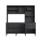 Cozinha Compacta Donna 8 Pt 2 Gv Grafite E Gelo