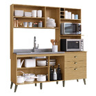 Cozinha Compacta Donna Casamia 8 Portas 2 Gavetas Sem Tampo A