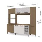 Cozinha Compacta E780 Nature/branco - Kappesberg