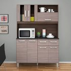 Cozinha Compacta Ellen 7 Portas 2 Gavetas Poquema