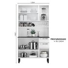 Cozinha Compacta Em Aço 105cm 6 Portas 2 Gavetas Pratika Itat
