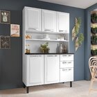 Cozinha Compacta Em Aço 120cm 6 Portas 2 Gavetas Pratika Itat