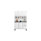Cozinha Compacta Em Aço 120cm 6 Portas 2 Gavetas Pratika Itat